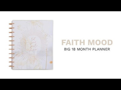 2023 Faith Mood Happy Planner - Big Faith Layout - 18 Months