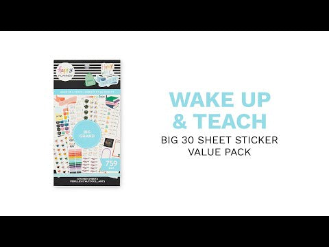 Value Pack Stickers - Wake Up & Teach - Big