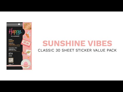 Sunshine Vibes - Value Pack Stickers