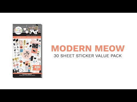 Value Pack Stickers - Modern Meow