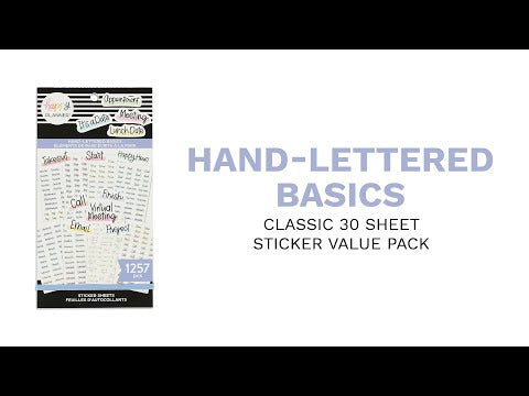 Value Pack Stickers - Hand-Lettered Basics