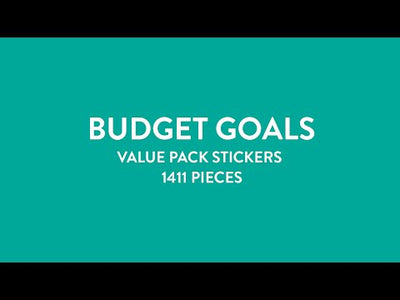 Value Pack Stickers - Budget Goals