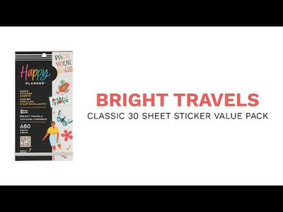 Happy Planner x TÃ nia Garcia Bright Travels - Value Pack Stickers