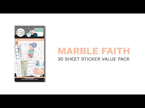 Value Pack Stickers - Marble Faith