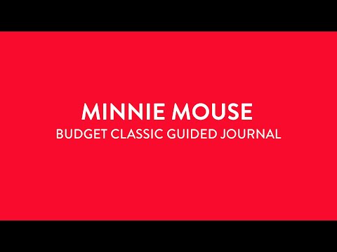 Minnie Mouse Budget Classic Guided Journal