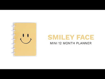 2023 Smiley Face Happy Planner - Mini Vertical Layout - 12 Months
