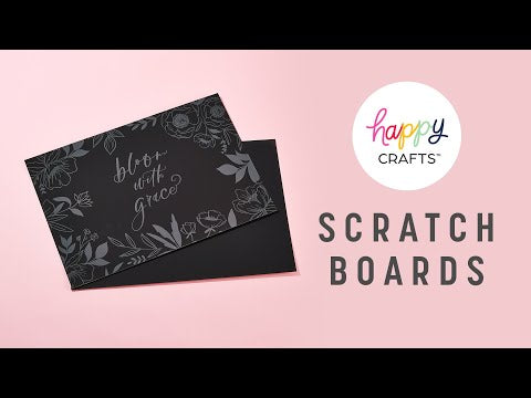 Rainbow Scratch Board Kit - Fun Florals