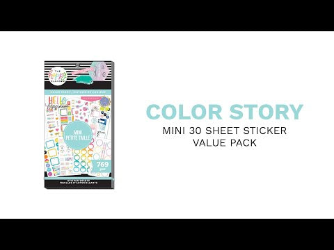 Variety Sticker Pack Cute Sticker Pack, Mini Clear Stickers