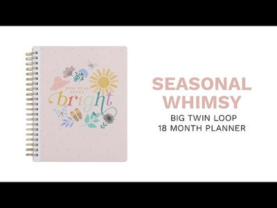 2023 Seasonal Whimsy Twin Loop Happy Planner - Big Vertical Layout - 18 Months