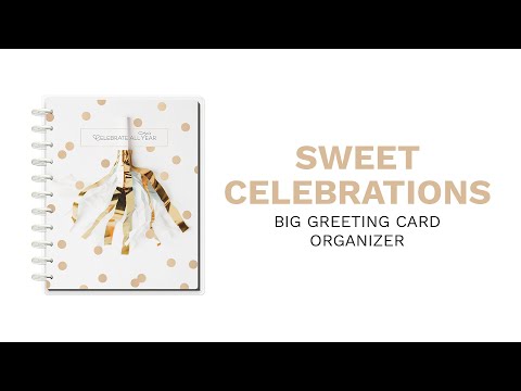 Sweet Celebrations Big Greeting Card Organizer | Happy Planner