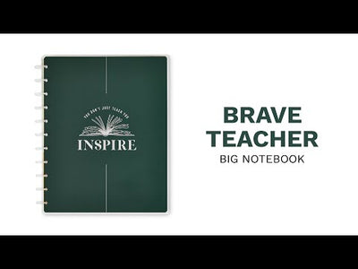 Brave & Inspired Teacher Big Notebook