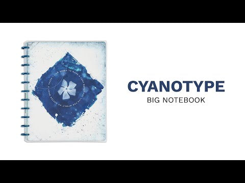 Cyanotype Big Notebook - Dot Grid Pages - 60 Sheets
