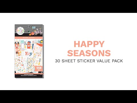 Happy Planner Sticker Value Pack-Seasonal, 1607/Pkg (1607 Piece(s