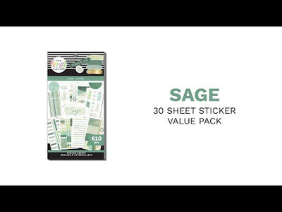 Value Pack Stickers - Sage