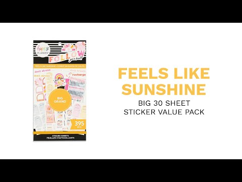 Value Pack Stickers - Feels Like Sunshine - Big