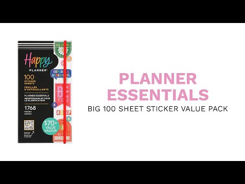 Planner Essentials Planner Essentials - Mega Value Pack Stickers - 100 Sheets – Happy Planner