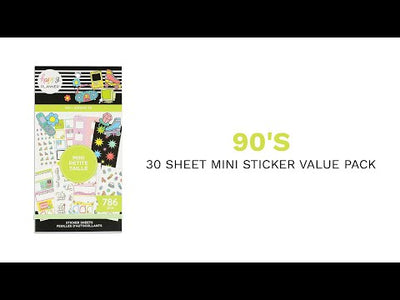 Value Pack Stickers - 90s - Mini