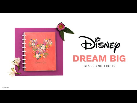 Disney © Mickey Mouse & Minnie Mouse Floral Dream Big Classic Notebook