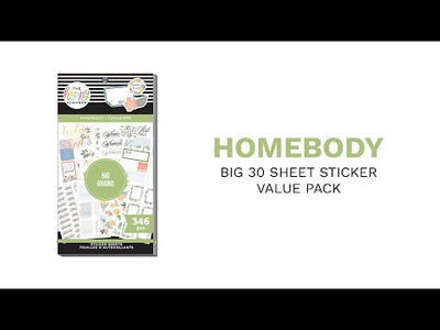 Value Pack Stickers - Let's Stay Home - Big