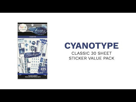 Value Pack Stickers - Cyanotype