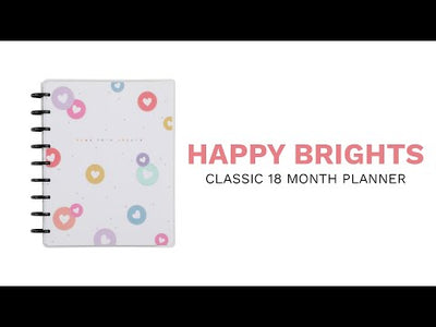2023 Happy Brights Happy Planner - Classic Colorblock Layout - 18 Months