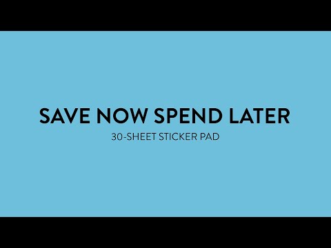 Save Up Sticker Value Pack Stickers - Save Now Spend Later – Happy Planner
