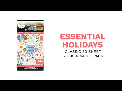 Value Pack Stickers - Essential Holidays