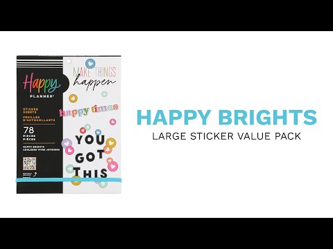 Happy Brights - Large Value Pack Stickers