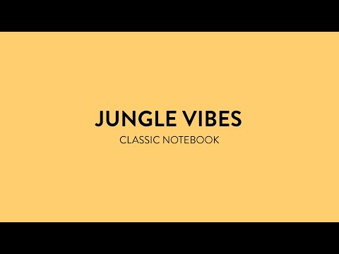Jungle Vibes Classic Happy Notes Notebook