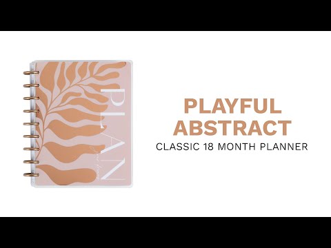 2023 Playful Abstract Happy Planner - Classic Monthly Layout - 18 Months