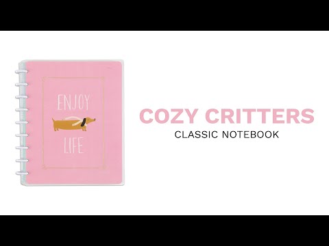 Cozy Notebook Cozy Pet Critters Classic Notebook - Dot Grid Pages - 60 Sheets – Happy ...