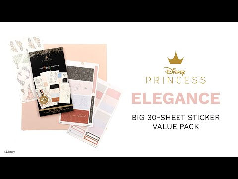Disney © Princess Elegance Big Value Pack Stickers- Colorful Boxes