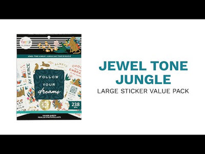 Large Value Pack Stickers - Jewel Tone Jungle
