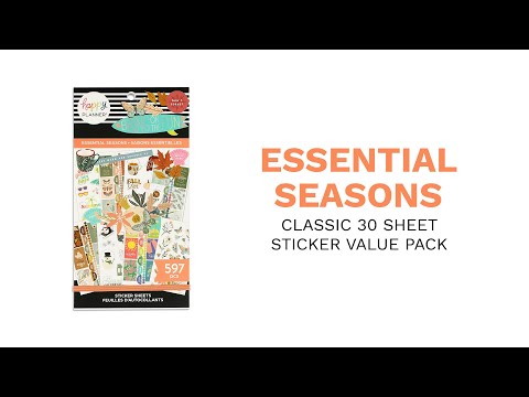 Happy Planner Sticker Value Pack-Seasonal - Classic, 1557/Pkg