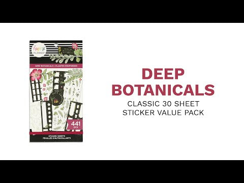 Value Pack Stickers - Deep Botanicals Floral