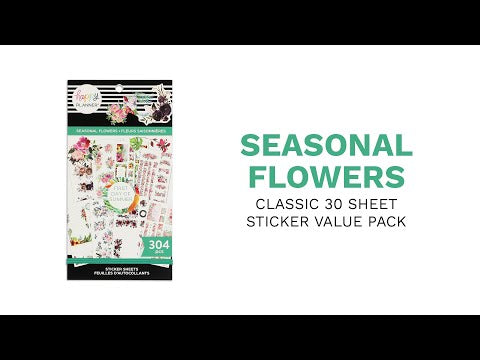 Value Pack Stickers - Seasonal Flowers