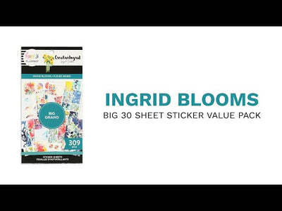 Happy Planner x CreativeIngrid Value Pack Stickers - Ingrid Blooms - Big