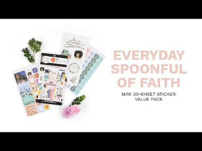 The Happy Planner x Spoonful of Faith Value Pack Stickers - Faith - Mini