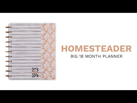 2023 Homesteader Happy Planner - Big Lined Vertical Layout - 18 Months