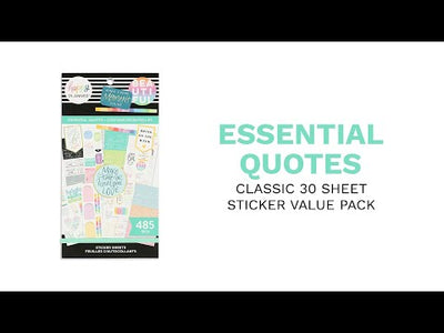 Value Pack Stickers - Essential Quotes
